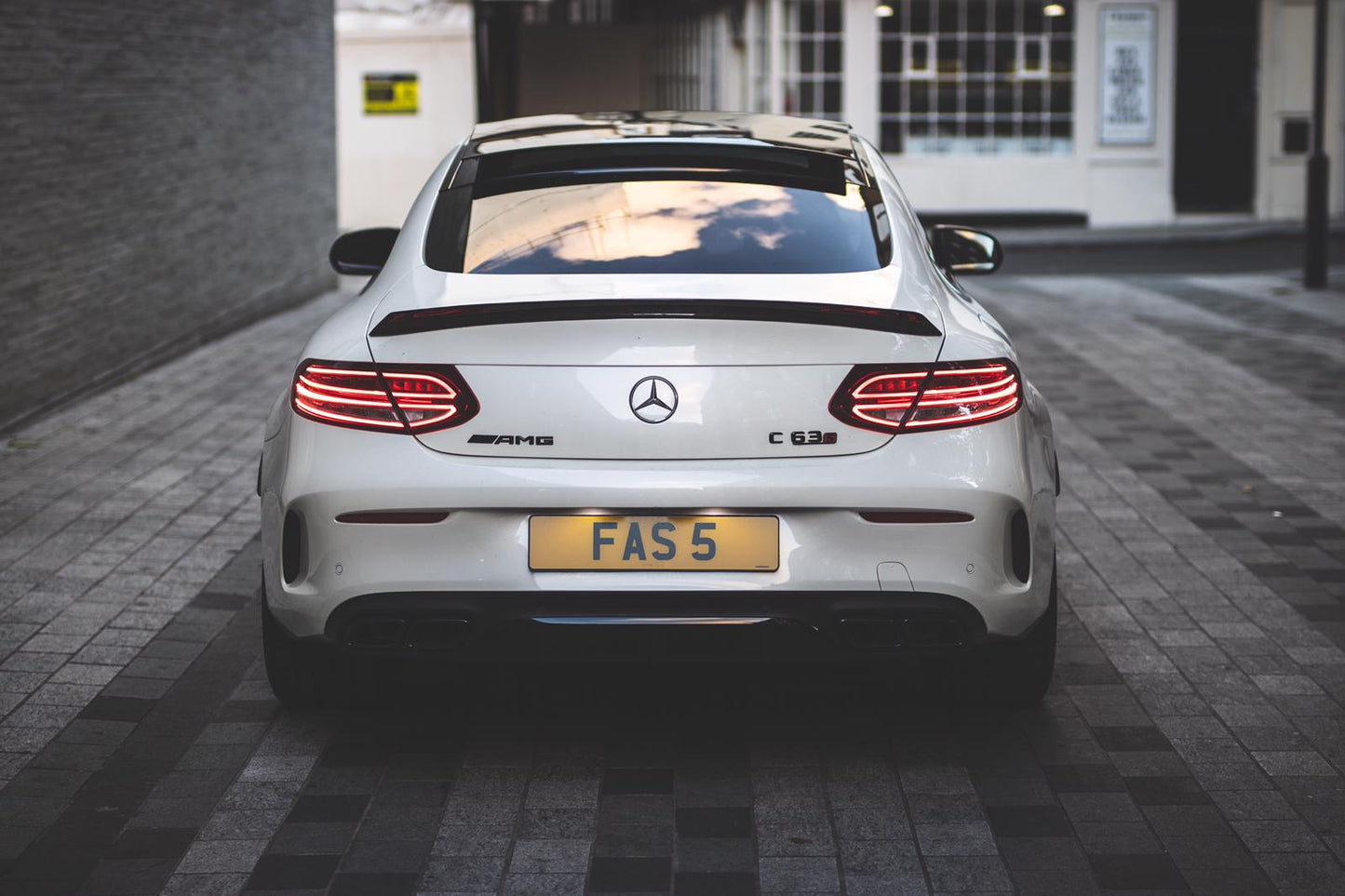 Mercedes C63 W205 Coupe E1 CF Boot Spoiler