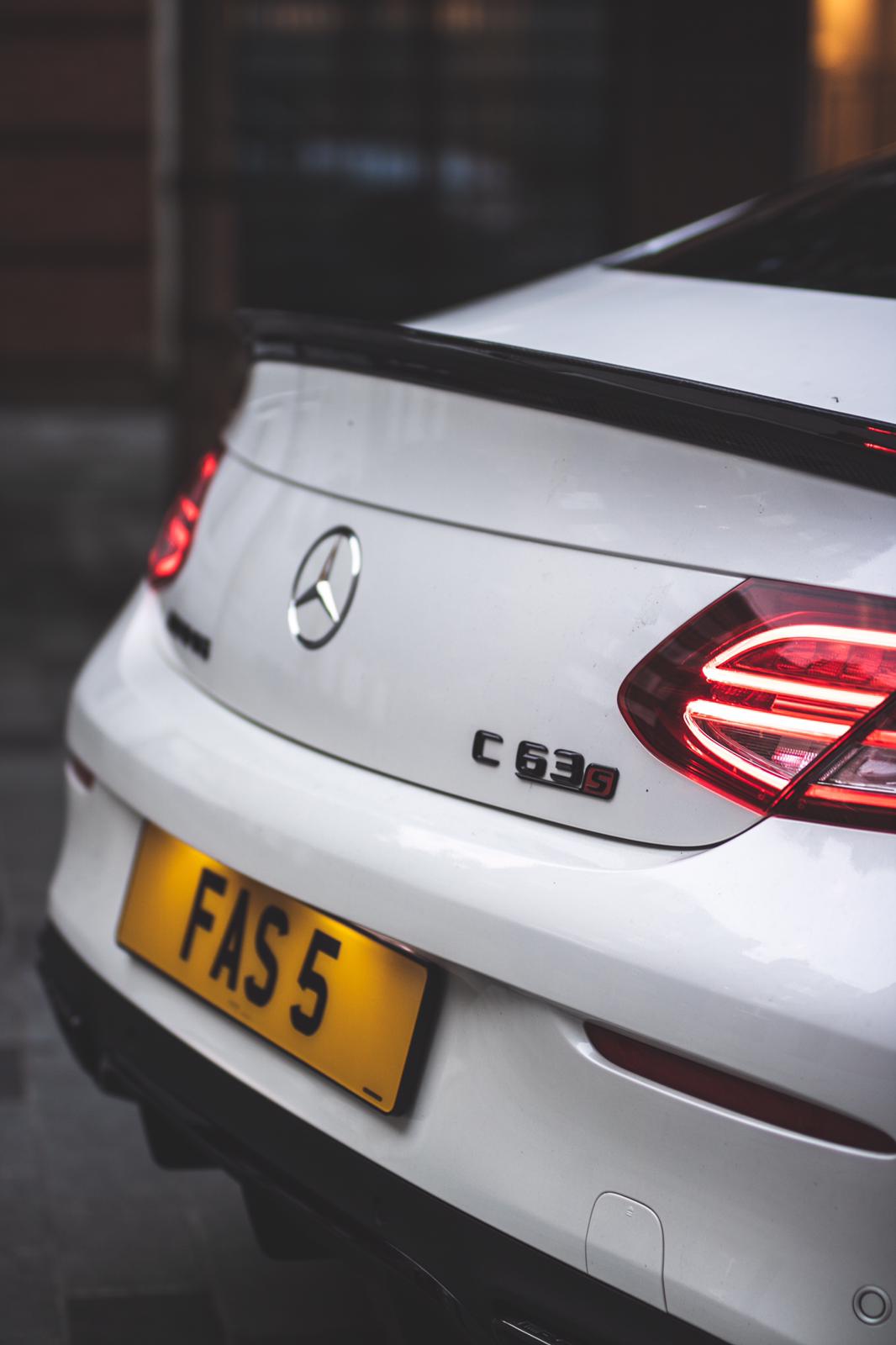 Mercedes C63 W205 Coupe E1 CF Boot Spoiler