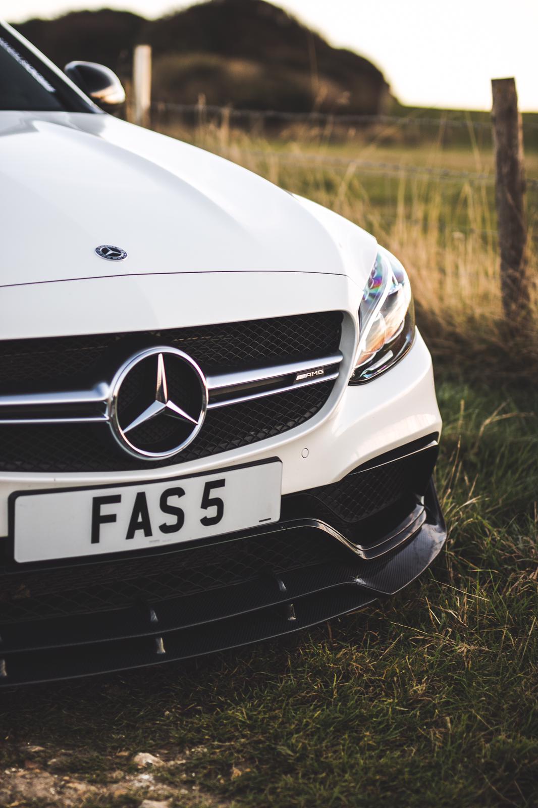 Mercedes C63 W205 Coupe Brbs Style CF Front Spitter