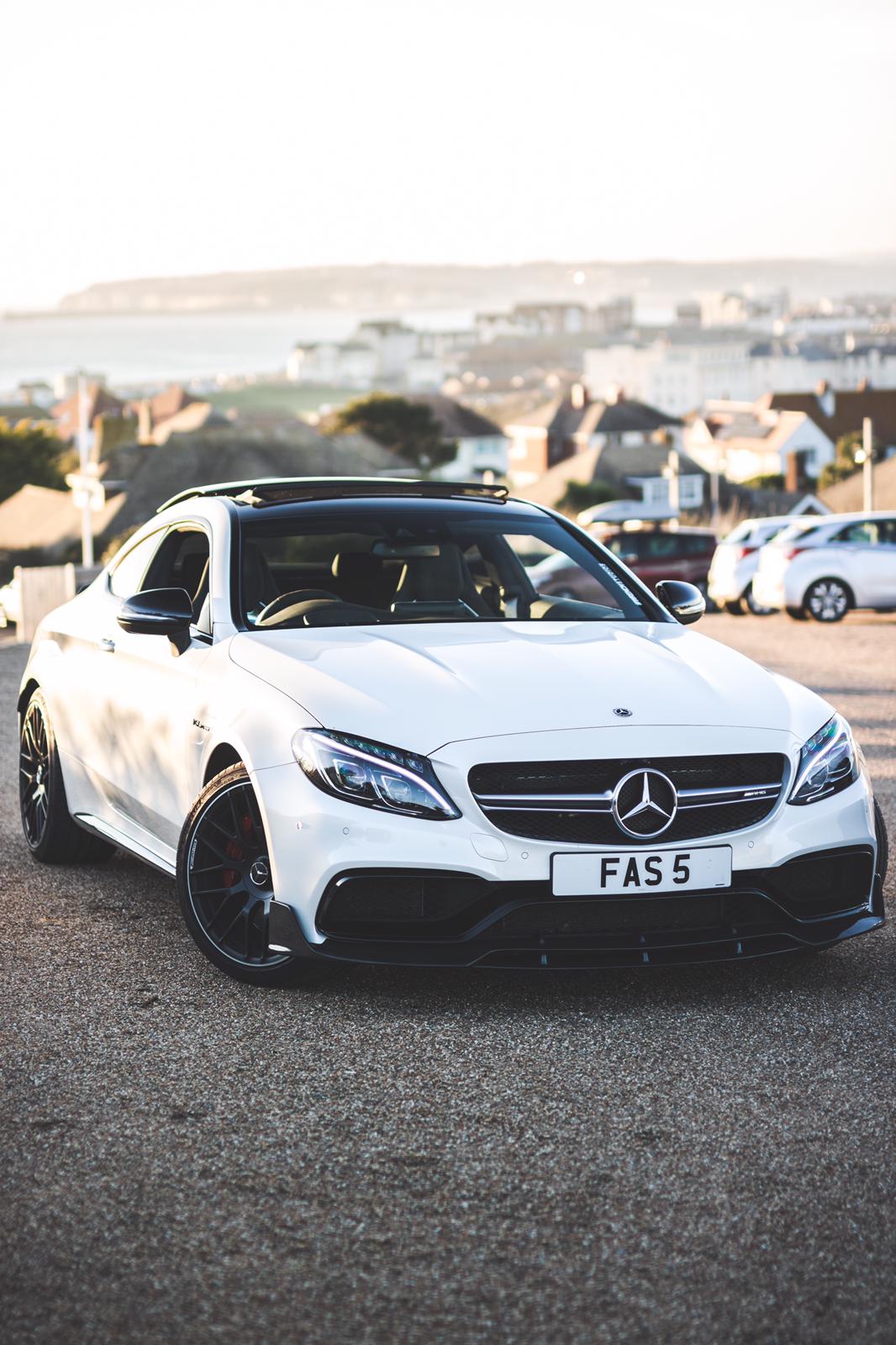Mercedes C63 W205 Coupe Brbs Style CF Front Spitter