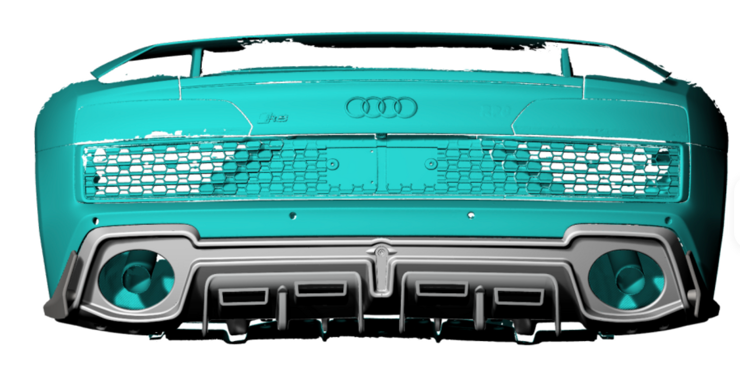 Audi R8 DTM Rear Diffuser (2020+) Dry Carbon